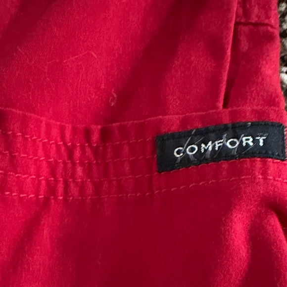 Koi Lite Red Scrub Pants Women’s Medium Comfort Waist Drawstring Pockets - Picture 4 of 5